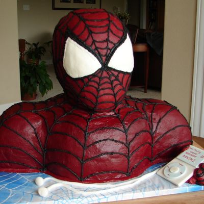 Spiderman Bust Holding Ipod