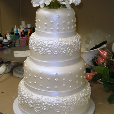 4 Tier Wedding Cake