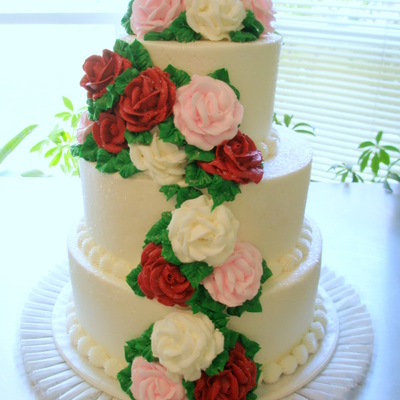 Three Tier Buttercream Cake