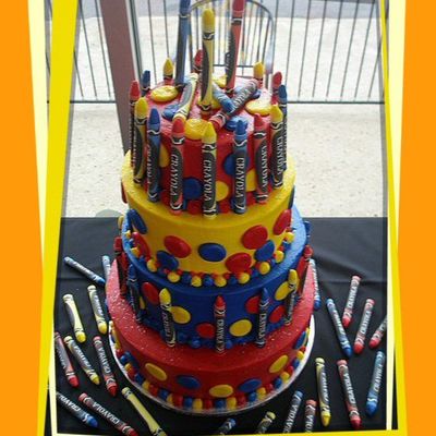 Crayola Baby Shower Cake