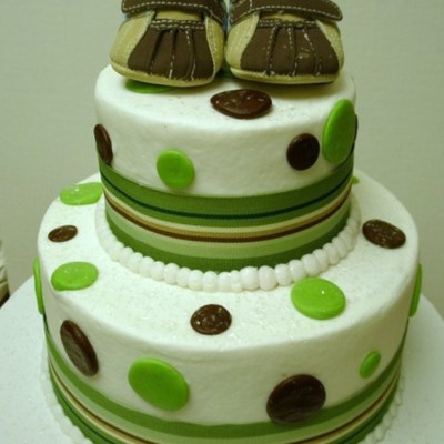 2 Tier Baby Shower Cake