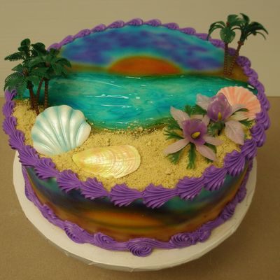 Tropical Birthday Cake