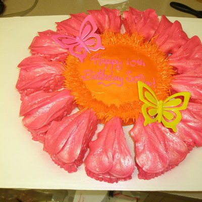 Flower Petal Cake