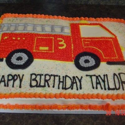 Firetruck Cake