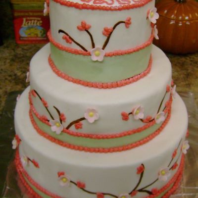 Cherry Blossoms Cake Dummy