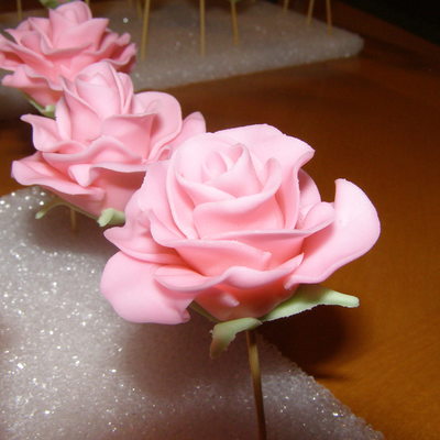 My 1St Fondant Roses