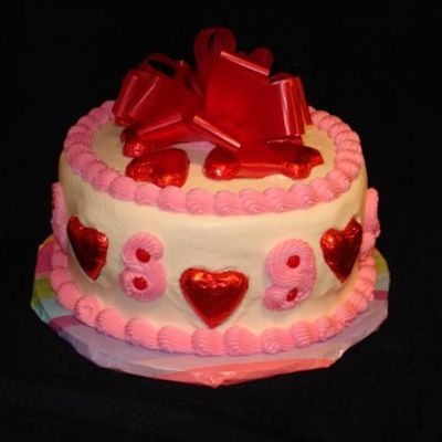Valentine & 4 Year Wedding Anniversary Cake
