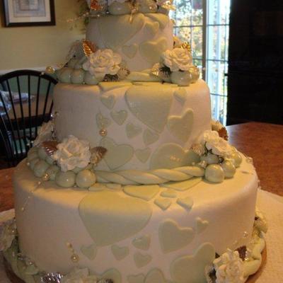 Green Wedding Cake