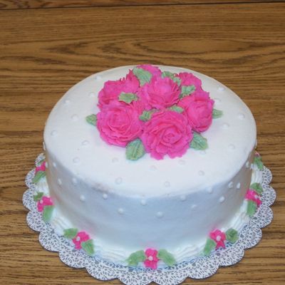 Final Cake From Wilton I Course. Had A Lot Of Fun Can't Wait To Take Course Ii