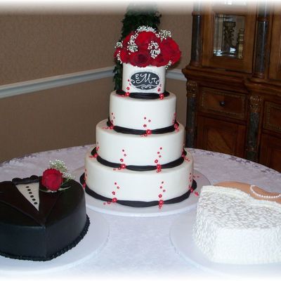 Black, Red, White Wedding