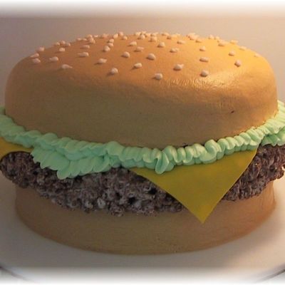 Burger Birthday Cake