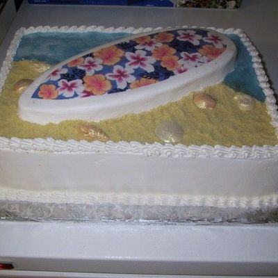 Surfboard Cake