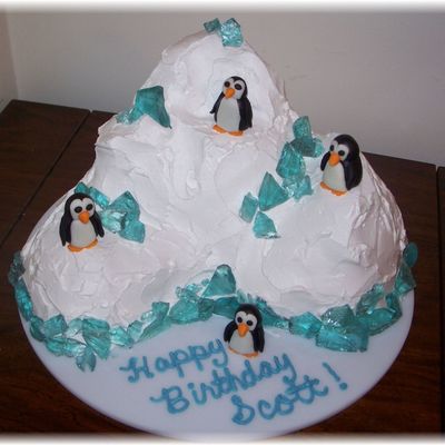 Penguins On Iceberg