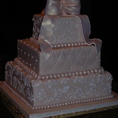 Square Wedding Cake