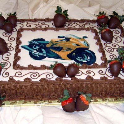 Motorcycle Groom's Cake