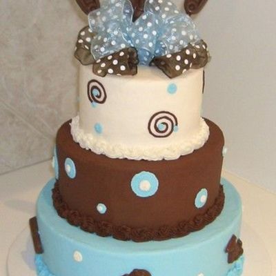 Blue/brown Baby Shower