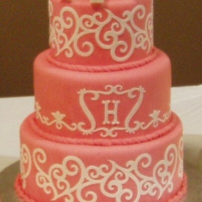 Coral Three Tier With Cricut