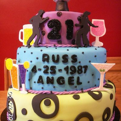 Club Theme Anniversary Cake