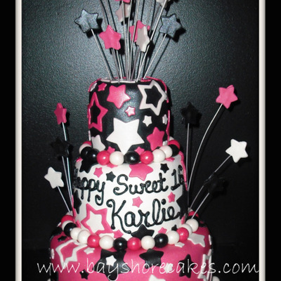 Stars Themed Birthday Cake