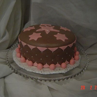 Chocolate Fondant Star Cake