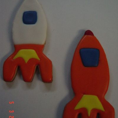 Rocket Ship Cookies