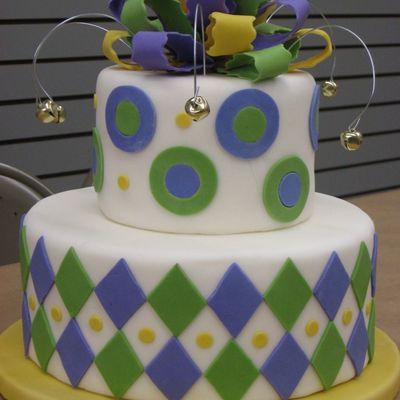 Mardi Gras Cake