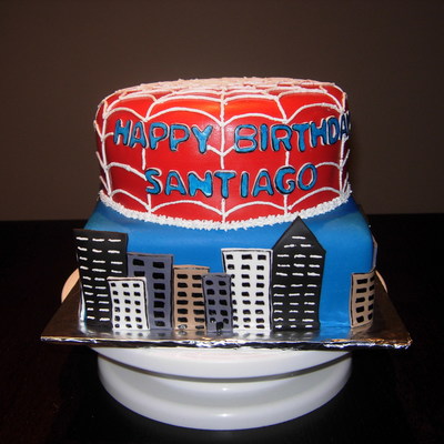 Spiderman Birthday Cake