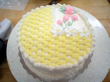 Basketweave Cake