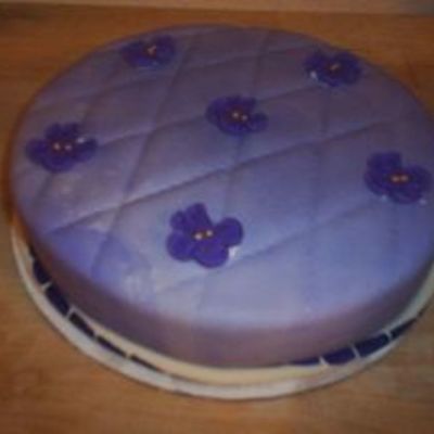 Violet Baby Shower Cake
