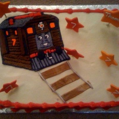 Toby The Tram Engine... Royal Icing Train, Fondant Stars