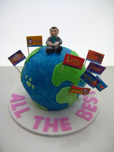 Farewell Globe Cake