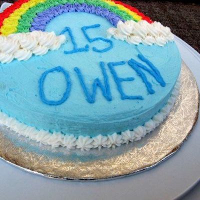 Side Of Rainbow Cake