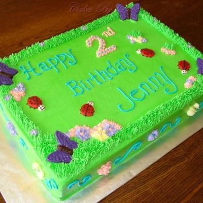 Jenny's Garden Ladybug Cake