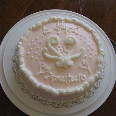 14Th Anniversary Cake