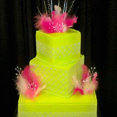 Blinding Lime Green Cake
