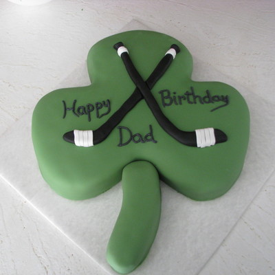 Shamrock With Hockey Sticks