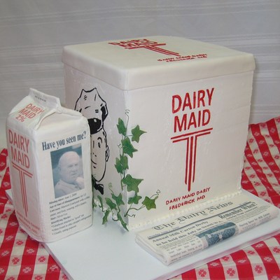 Milk Carton And Milk Box.