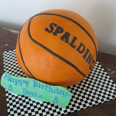 Ryan's Basketball Birthday Cake
