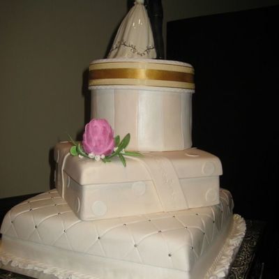 Hatbox Wedding Cake