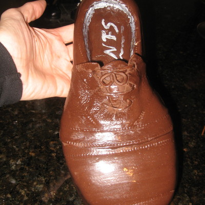 First Attempt At Worn Leather Shoe