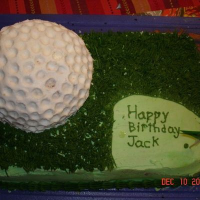 Birthday Golf Cake