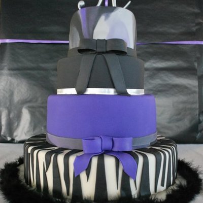 Sweet 16 Purple Black Silver
