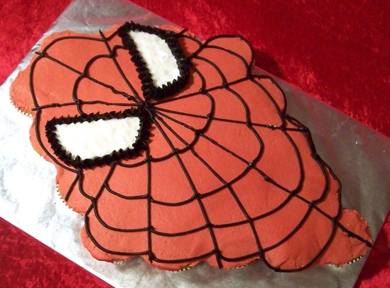 Spiderman Cupcake Cake