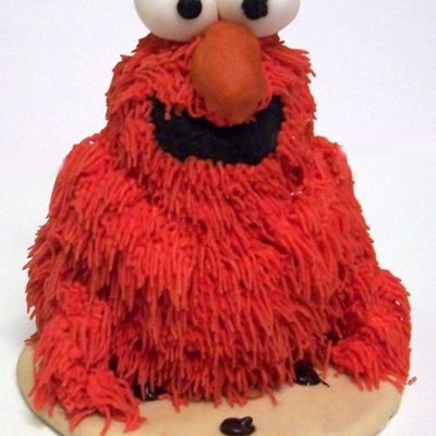 Elmo Smash Cake