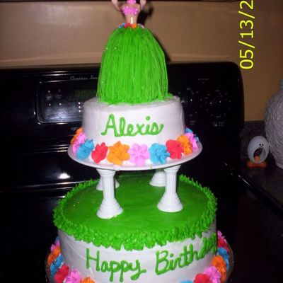Luau Birthday Cake