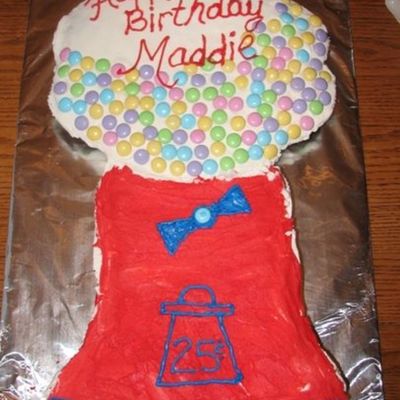 Gumball Machine Cupcake Cake