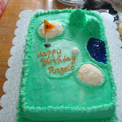 80Th Golf Cake