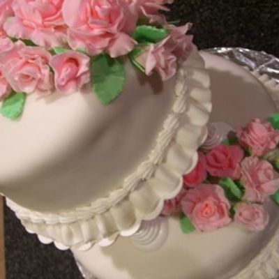 Rose Fondant Cake