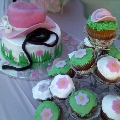 Pink Cowgirl Hat Cake2