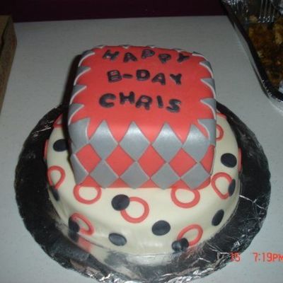 Contemporary Birthday Cake